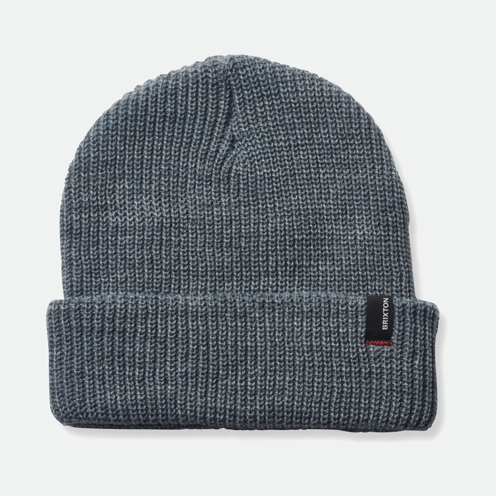 Brixton Heist Beanie in heather grey on a white background