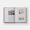 Inside pages of book titled 'Hi-Fi' with old recording equipment photo on a white background