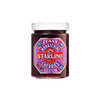 Hotel Starlino Marachino cherries vin glass jar with purple label on a white background