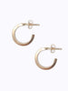 Able Brand Iris hoops in 14 carat gold fill on a white background
