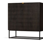Four Hands Kelby Bar Cabinet - Vintage Brown - Addison West 