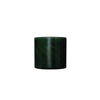 Lafco woodland spruce signaute green glass candle on a white background