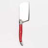 Cranberry Laguiole cheese cutter on a white background