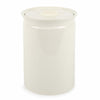 Large Sir Madam brand white stoneware crock on a white background