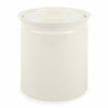 Medium Sir Madam brand white stoneware crock on a white background