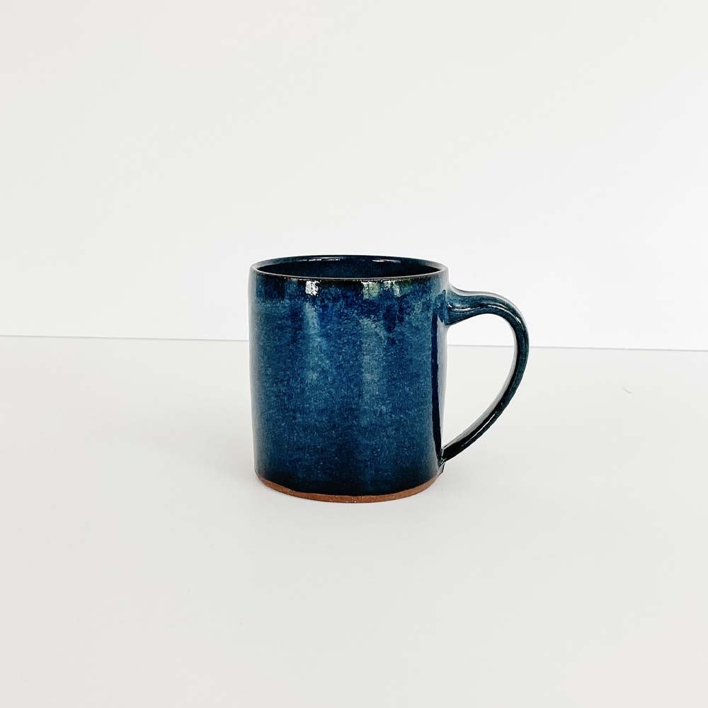 Hand made in Vermont indigo mug