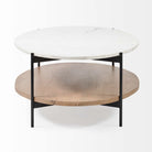 Crudités and Cocktails Oval Coffee Table in Light Wood - Addison West 