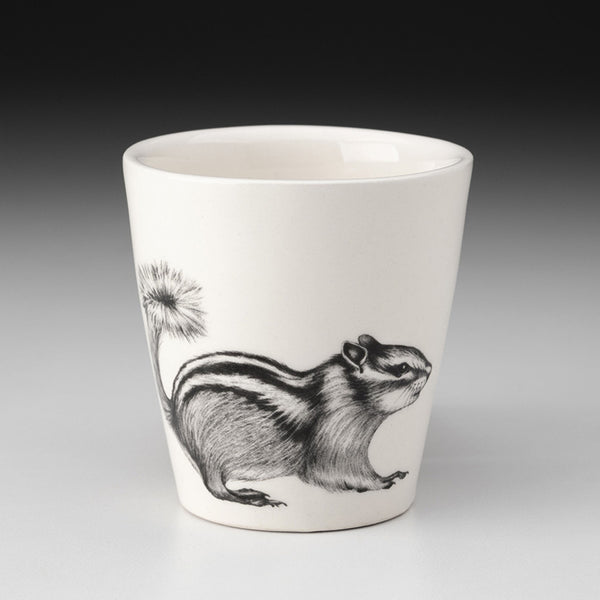 Laura Zindel chipmunk bistro cup on a grey background