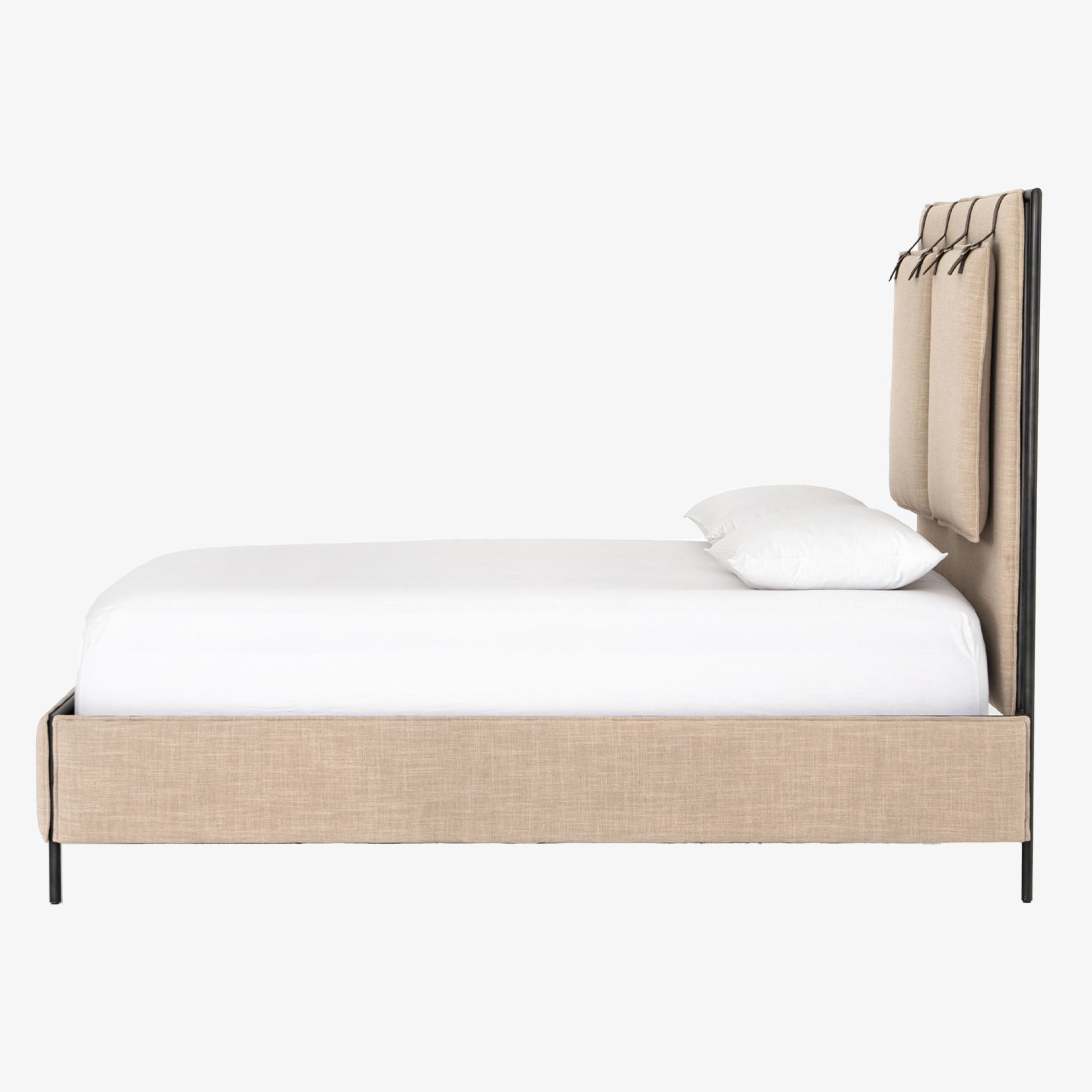 Four Hands Leigh Upholstered Bed in Palm Ecru Addison West