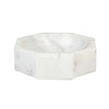 White Marble Octagon bowl on a white background
