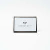 Metal easel style 4x6 picture frame on a white background 