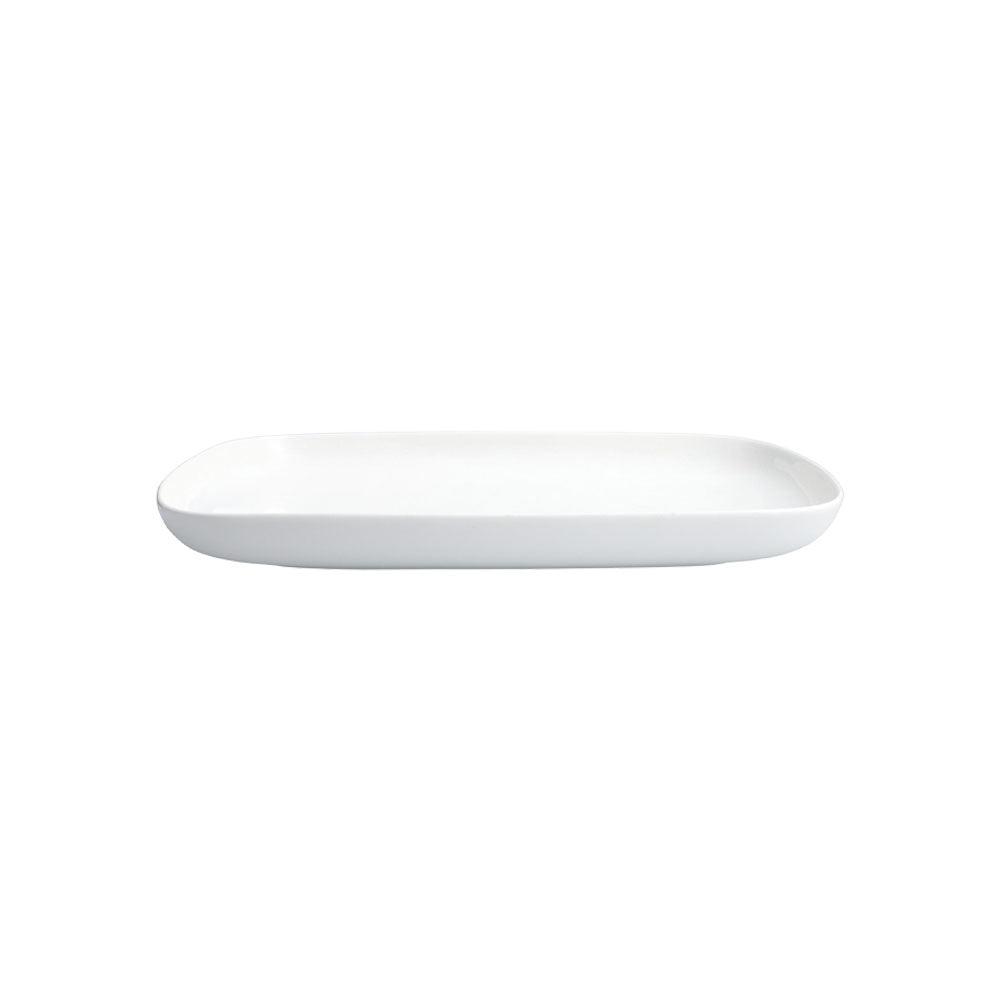 Classic White Rectangular Serve Platter by fortessa on a white background