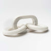 White Marble Chain Décor on a white background