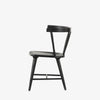 Black 'Naples' Windsor style dining chair with wrap around back and round tenoned back by four hands furniture on a white background