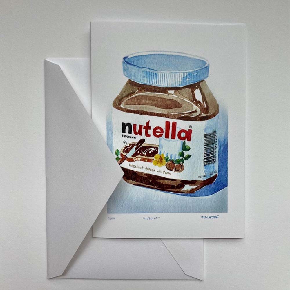 Nutella Greeting Card - Addison West 