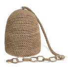 rattan frame and natural rope Palecek Green Oaks Pendant light on a white background