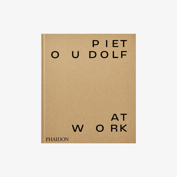 Brown front cover of book: Piet Oudolf At Work on a white background