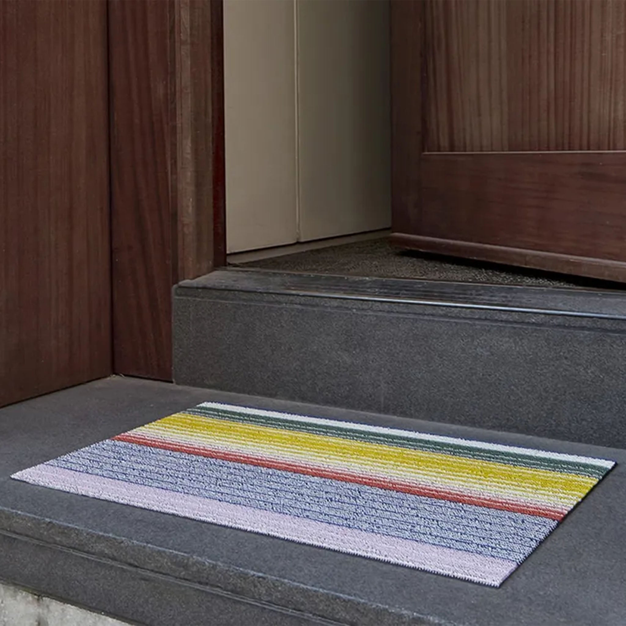 Chilewich Pop Stripe Shag Mat - Addison West 