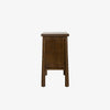 Dark wood 'Renaud' side board with four doors and fingerhole pulls by four hands furniture on a white background