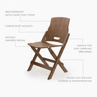 Ridgetop Wood Folding Chair - Addison West 