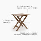 Ridgetop Wood Folding Table - Addison West 