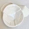 Stephanie Grace ceramics fortune dish that reads 'you will have good fortune' on a white background 