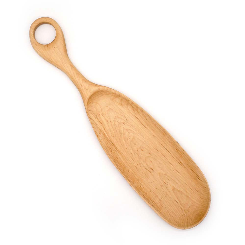 Thomas Shackleton intruder wood serving board by JK Adams on a white background 