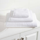 Signature Banded White Towel - Addison West 