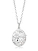 Scream Pretty brand silver Sagittarius zodiac star sign necklaces on a white background