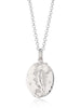 Scream Pretty brand silver Scorpio zodiac star sign necklaces on a white background