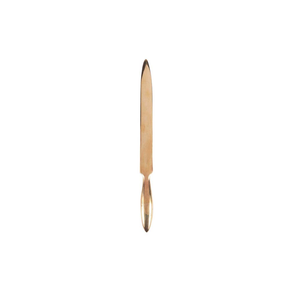 Brass Letter Opener on a white background