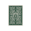 Art of Play brand Smokey Bear green and white playing card with 'protect our forrests' on  a white background