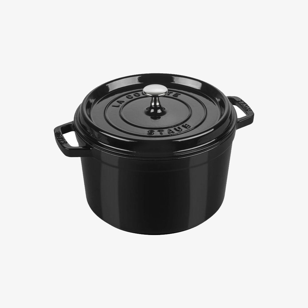 Staub Round Tall Cocotte 5 qt. Black