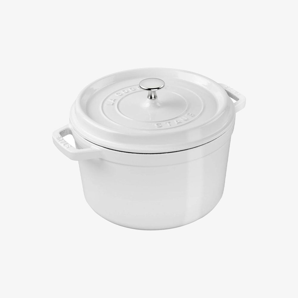 Staub 5.5-qt Cast Iron Round Cocotte - Basil