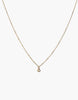 Able brand Stella drop necklace on a white background