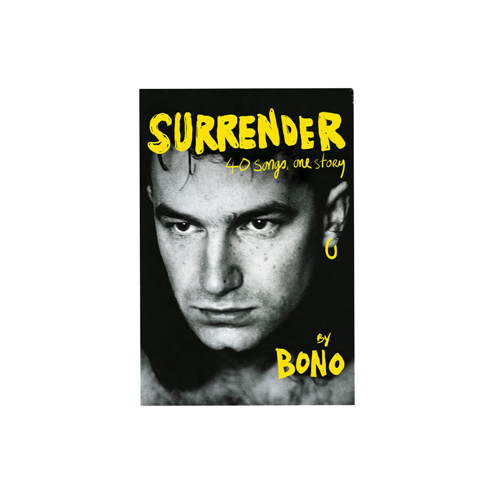 Front cover of book Surrender: 40 Songs, One Story on a white background