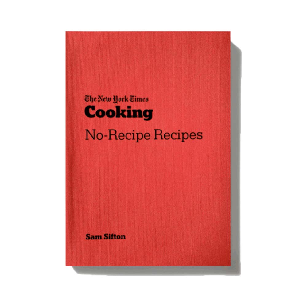 Paperback The New York Times Cooking No-Recipe Recipes book on a white background
