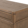 Oak six drawer 'Toulouse' dresser by four hands furniture on a white background