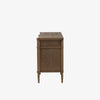 Oak six drawer 'Toulouse' dresser by four hands furniture on a white background