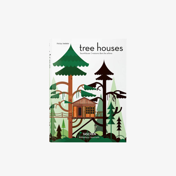 Taschen Tree Houses hardcover book on a white background