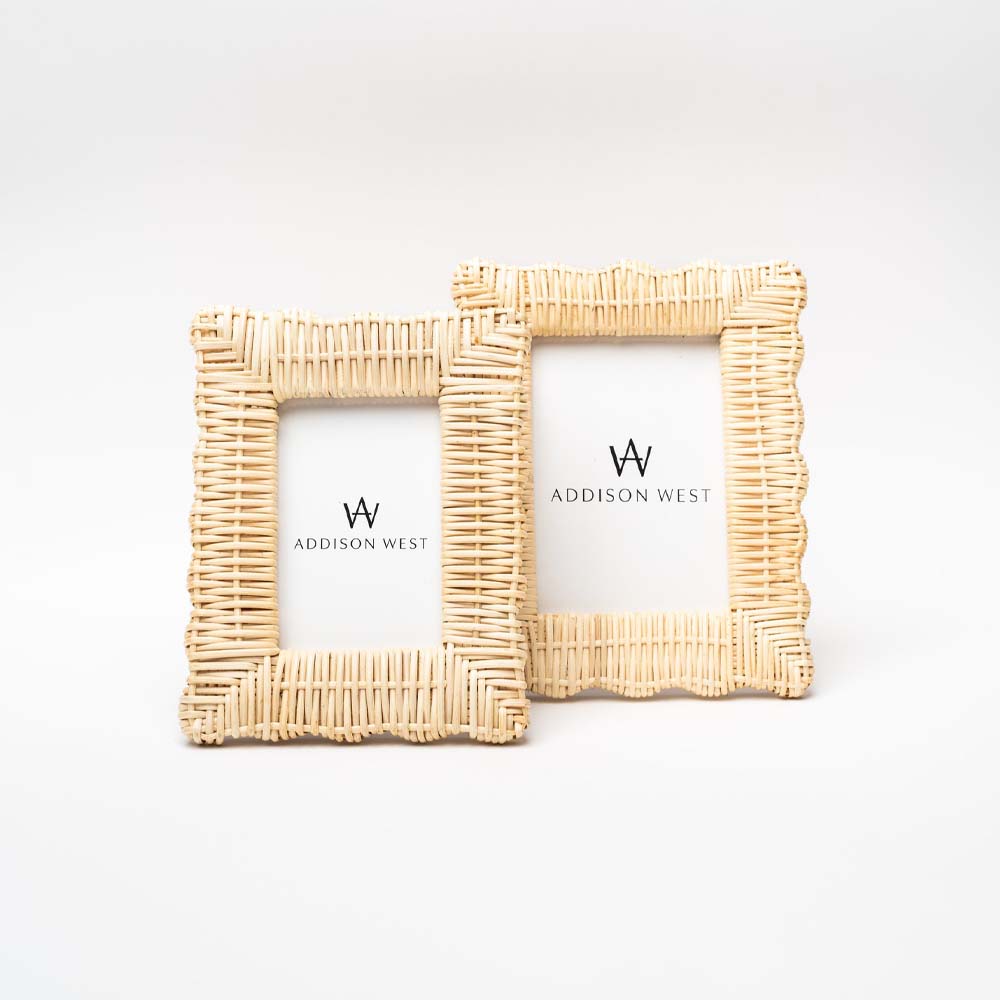 Wicker Weave Photo Frames, 4x6 - Kademi