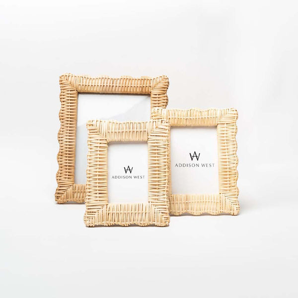 Wicker Weave Photo Frames, 4x6 - Kademi