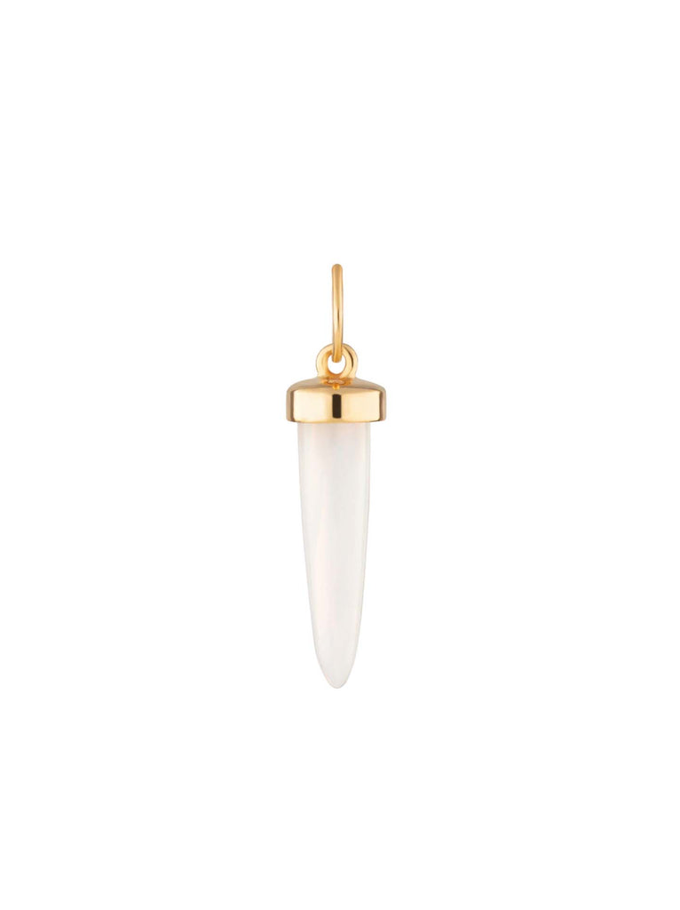 Scream Pretty brand opal spike pendant on a white background