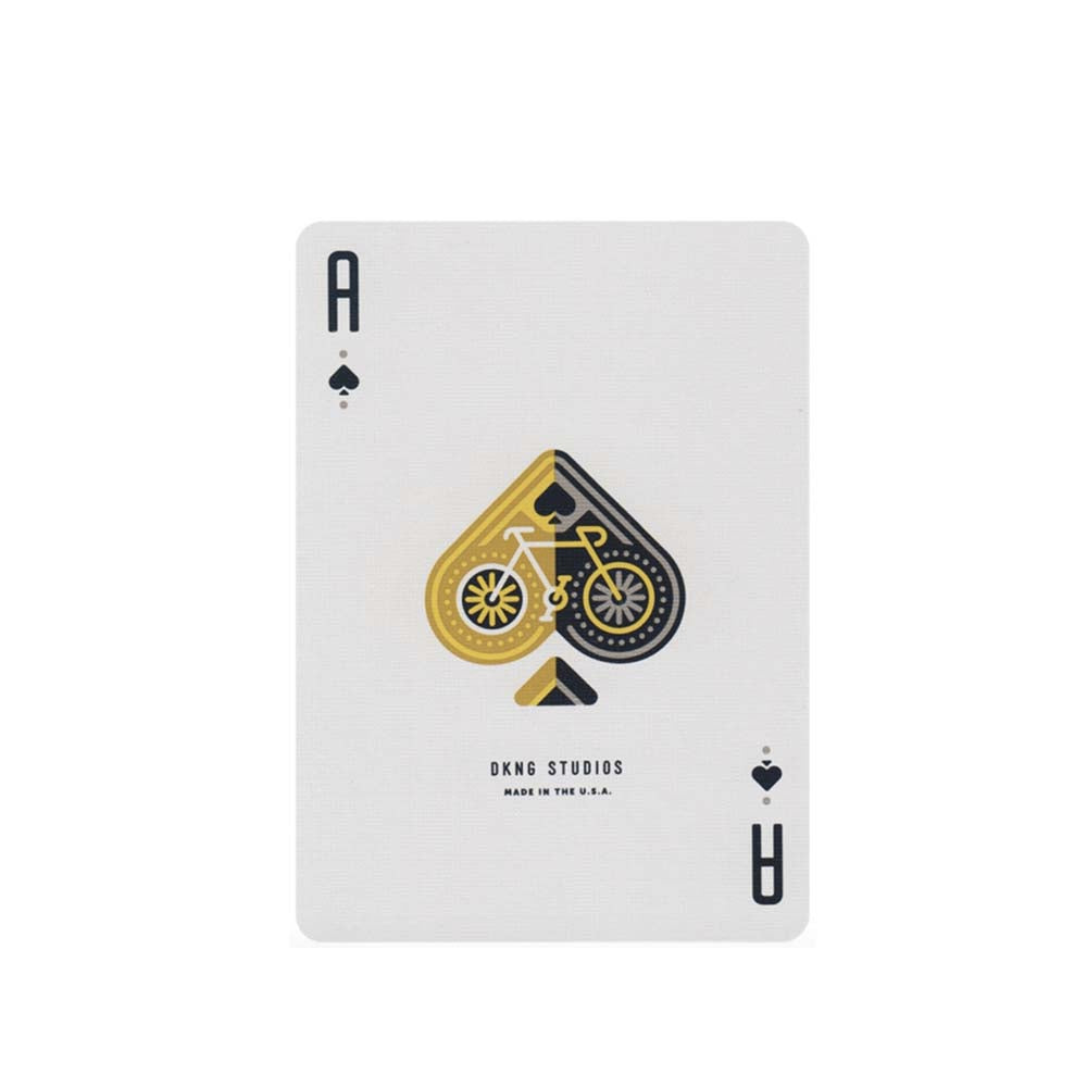 Art of Play brand DKNG yellow playing card on a white background