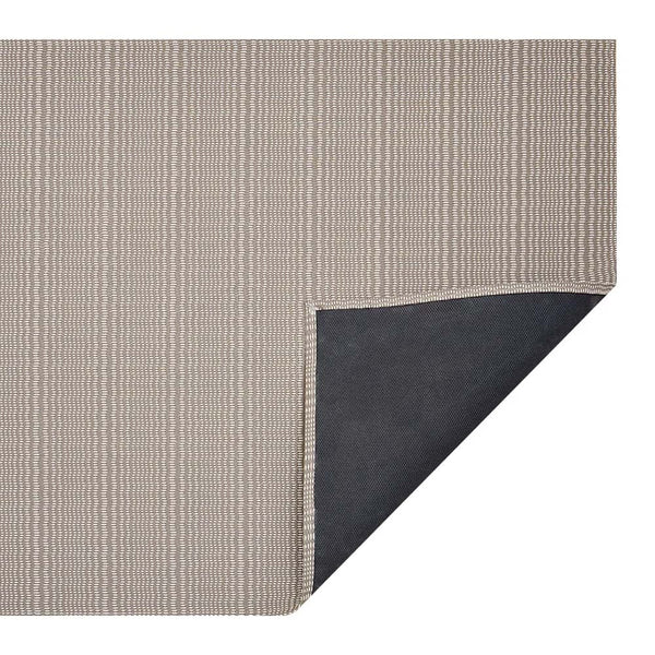 Chilewich swell woven floor mat in stone on a white background